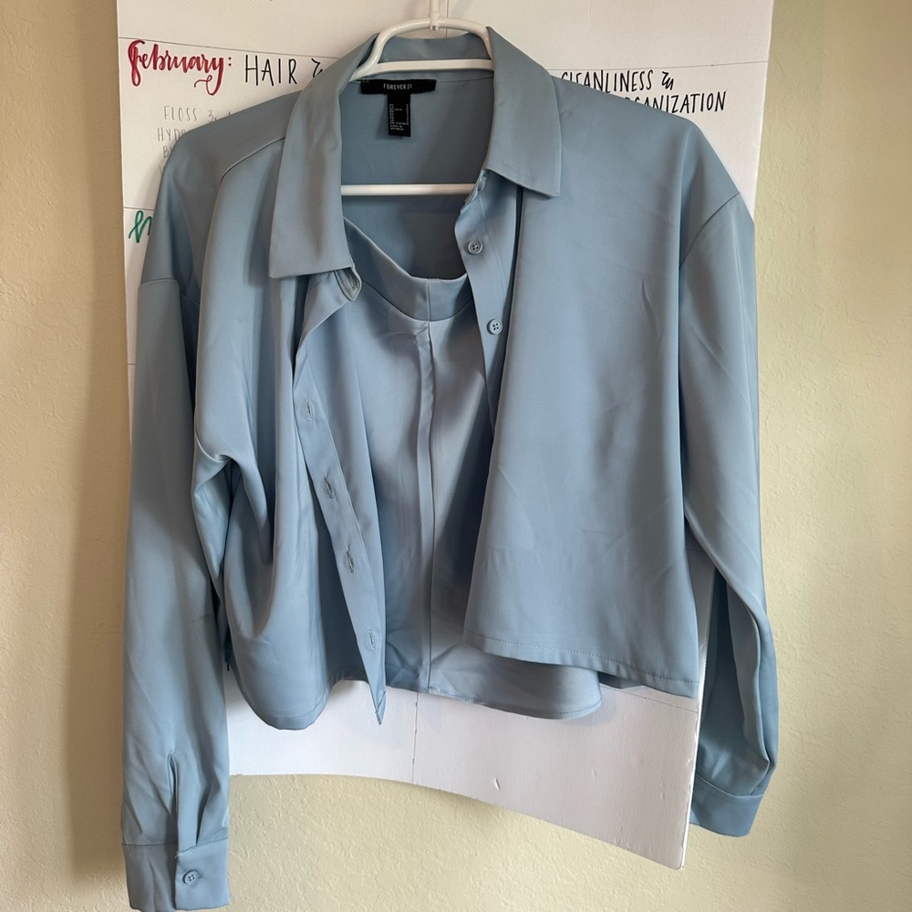 Forever 21 Dusty Blue Set